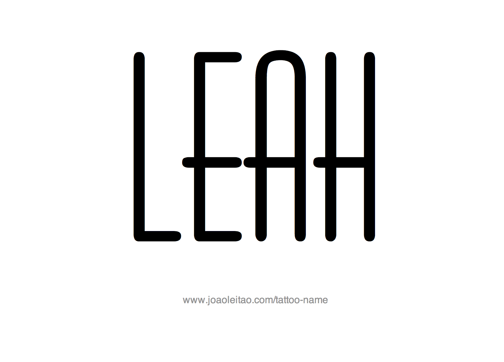 leah-name-tattoo-designs